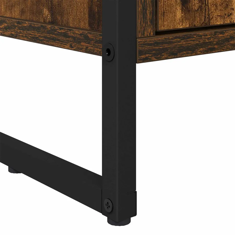 Armoires Hautes Chêne Fumé 60 x 36 x 200 cm Bois d'ingénierie - 10