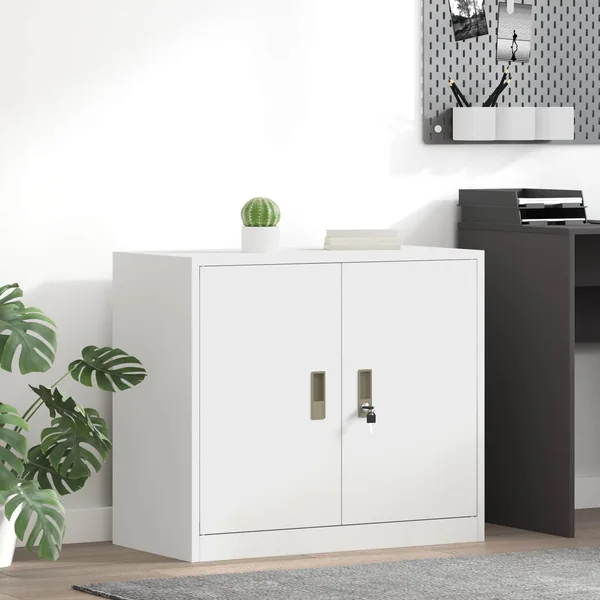 Armoire de rangement Blanc 80 x 40 x 70 cm Acier