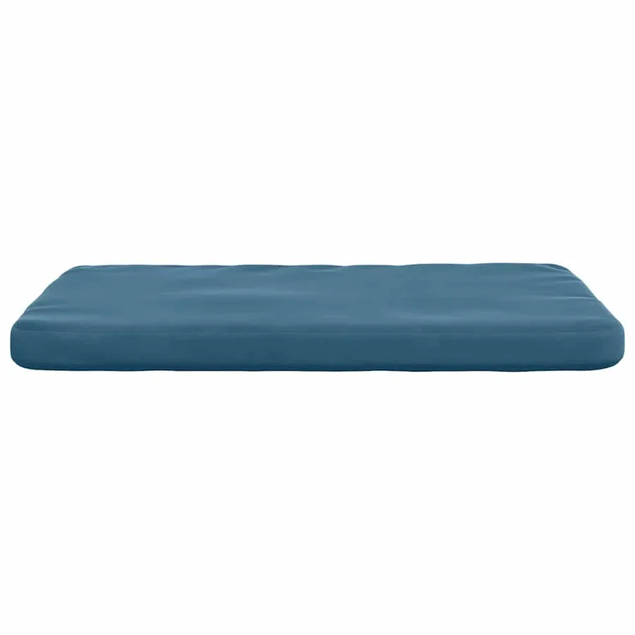 Coussins de siège 4 pcs Bleu 40 x 40 x 3 cm Velours - 6