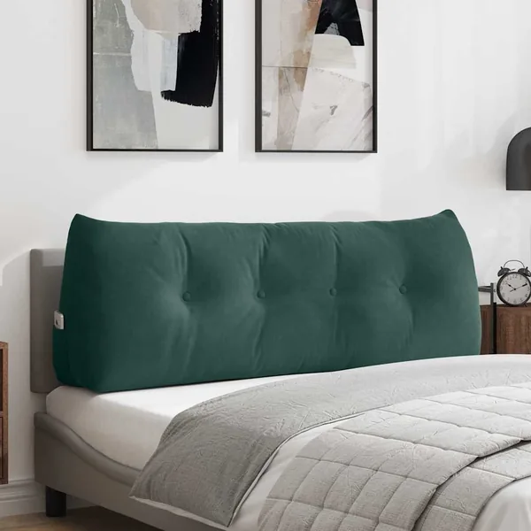 Coussin de Dos Vert foncé 140 x 24 x 50 cm Velours