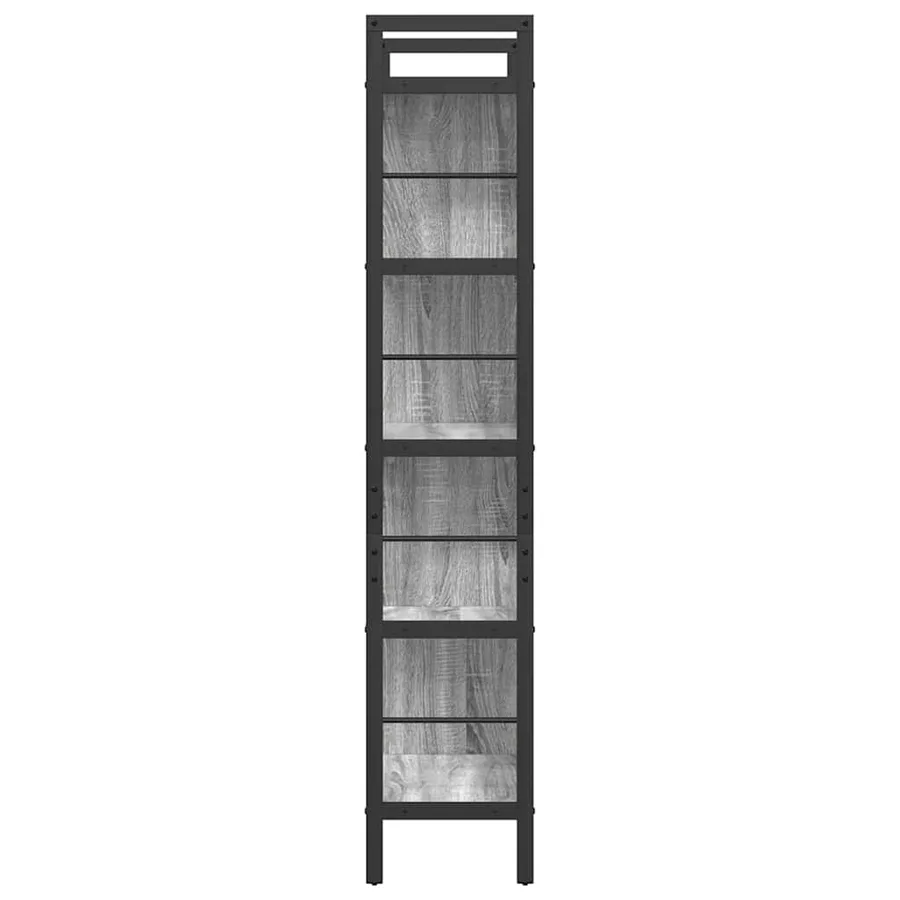 Étagère Gris Sonoma 75 x 30 x 156 cm Bois d'ingénierie - 6