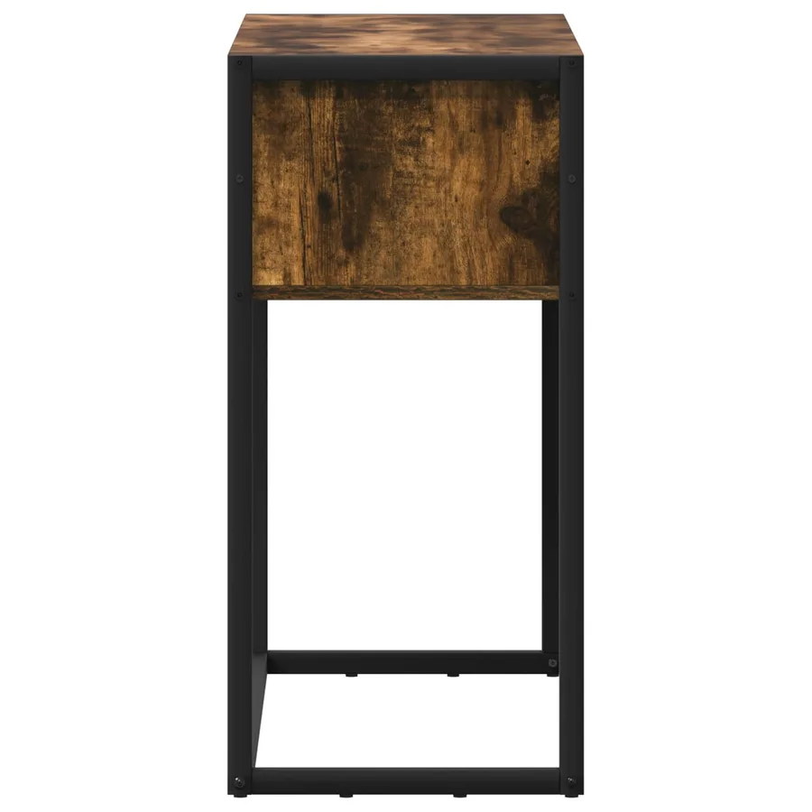 Table d'appoint Chêne Fumé 100 x 36 x 75 cm Bois d'ingénierie - 7