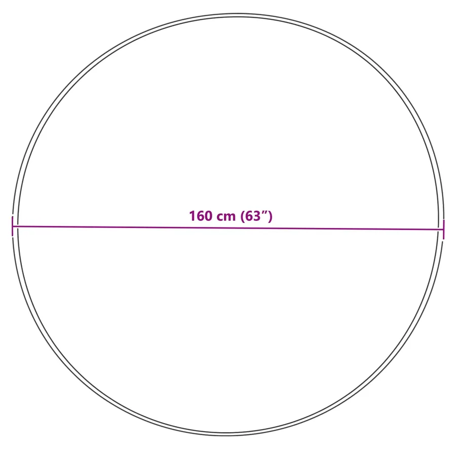 Tapis en fausse TAFALLA Gris Ø 160 cm Polyester - 8