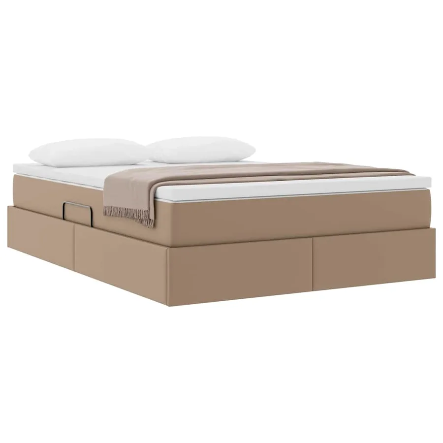 Lit avec rangement et matelas Cappuccino 140 x 200 cm - 3
