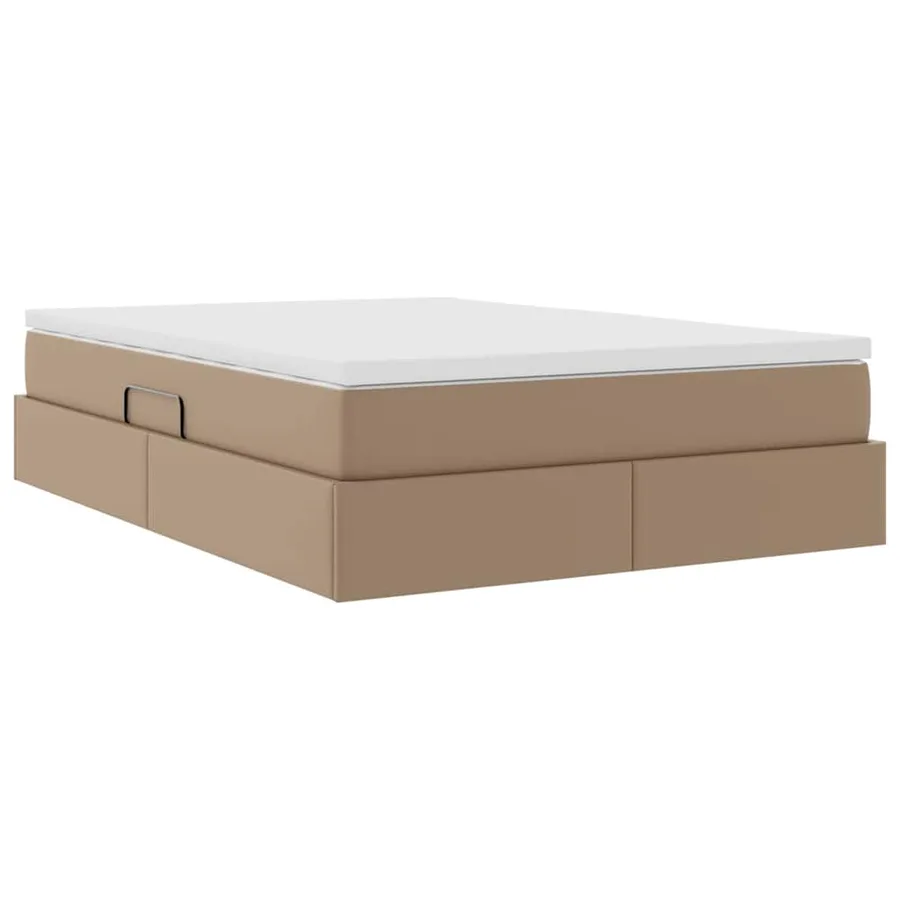 Lit avec rangement et matelas Cappuccino 140 x 200 cm - 8