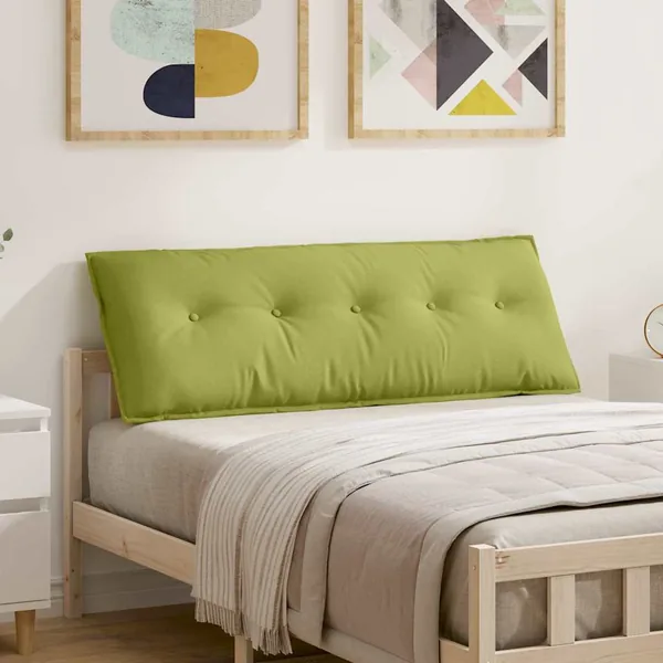 Coussin de Dos Vert clair 140 x 19 x 50 cm tissu