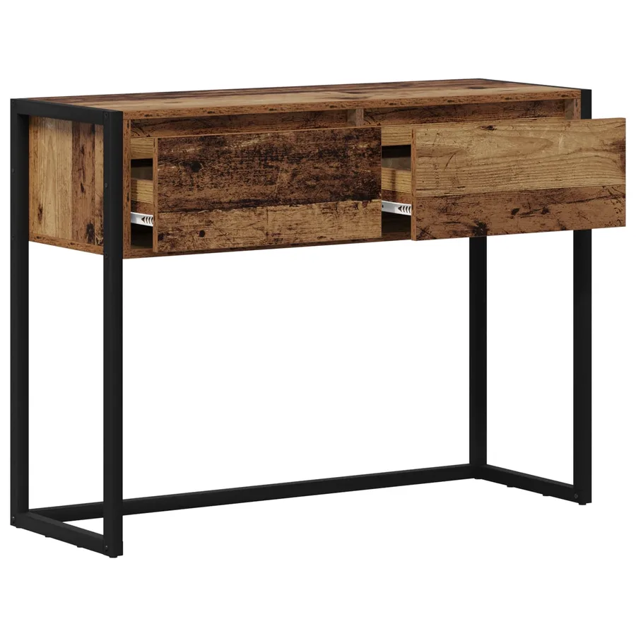 Table d'appoint Bois Ancien 100 x 36 x 75 cm Bois d'ingénierie - 5