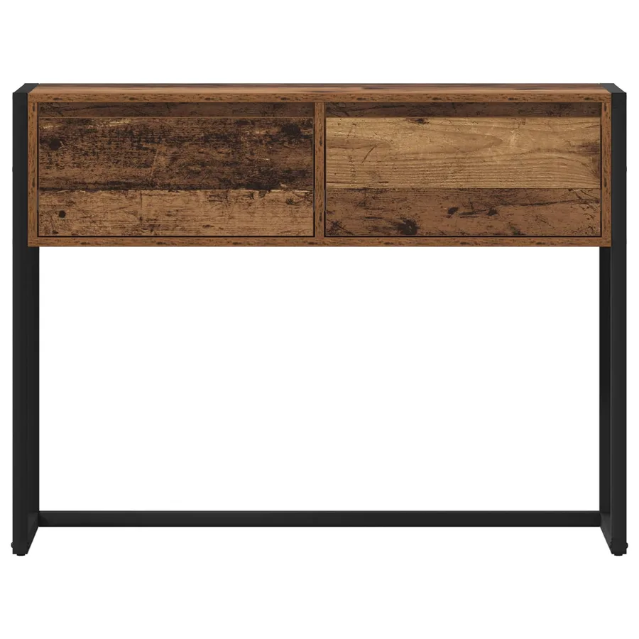 Table d'appoint Bois Ancien 100 x 36 x 75 cm Bois d'ingénierie - 6
