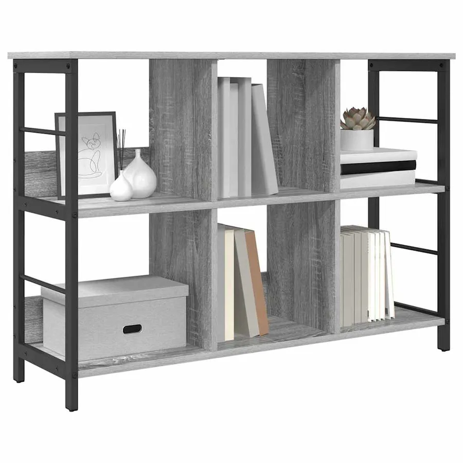 Étagère Gris Sonoma 102 x 32 x 72,5 cm Bois d'ingénierie - 3