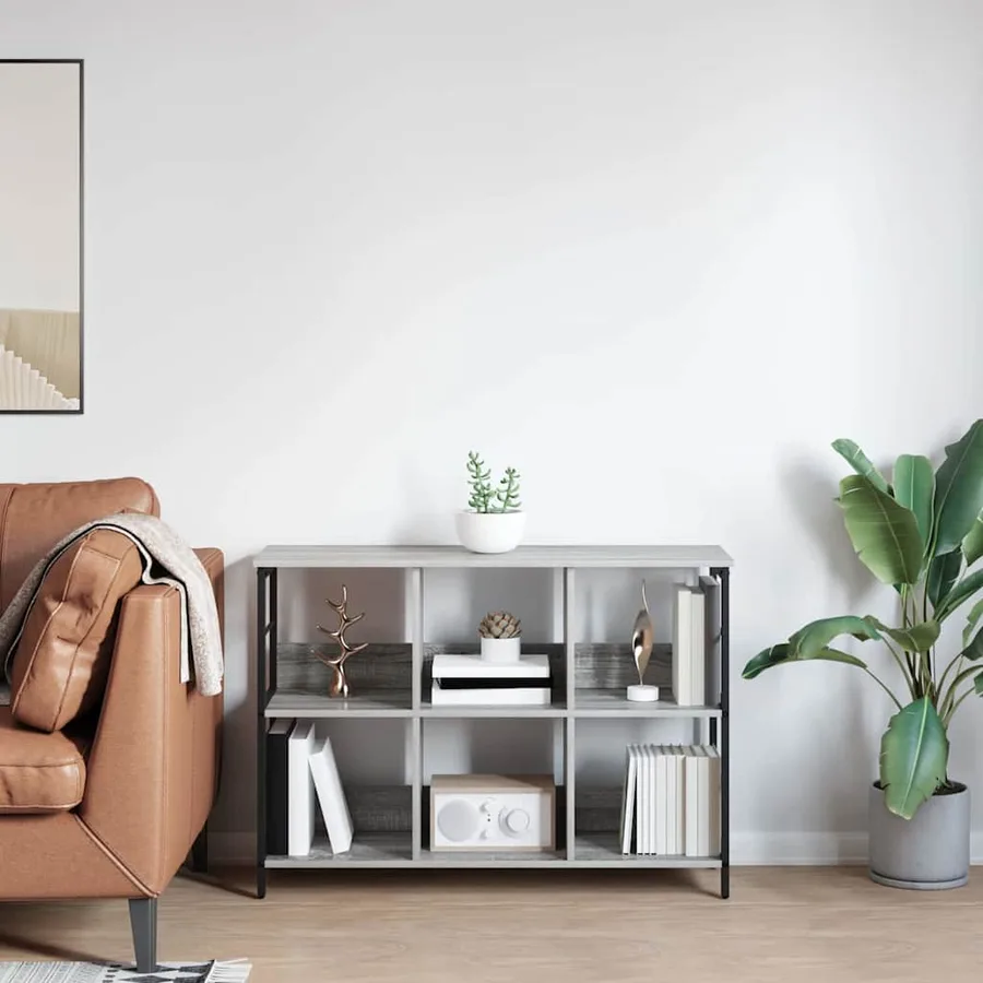 Étagère Gris Sonoma 102 x 32 x 72,5 cm Bois d'ingénierie - 4