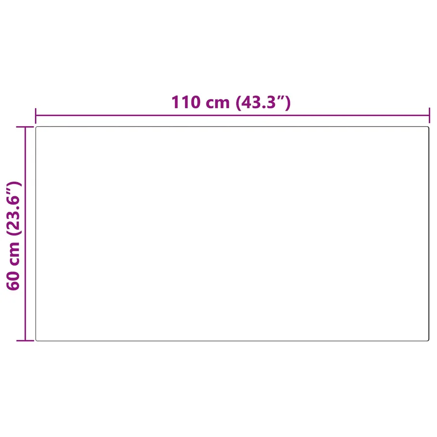 Tapis en fausse TAFALLA Blanc 60 x 110 cm Polyester - 8