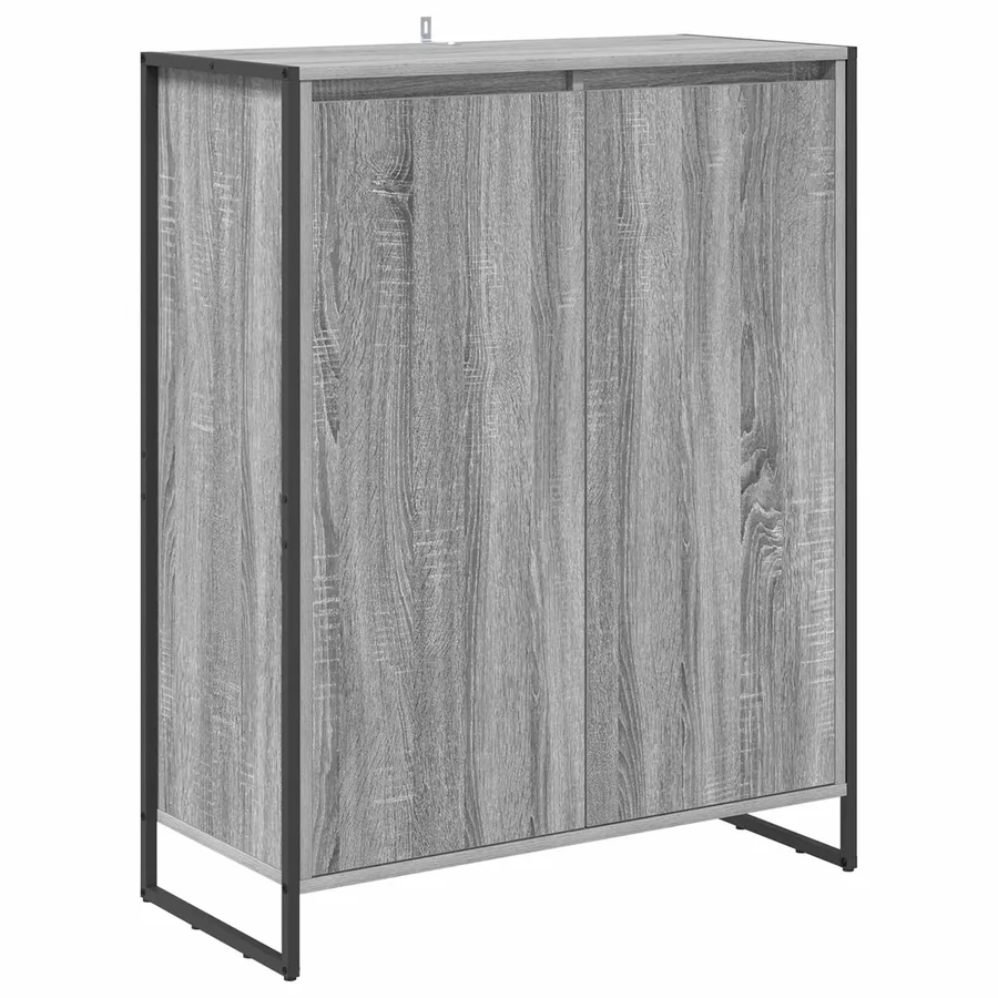 Cabinet à chaussures avec stockage Gris Sonoma 79 x 36 x 100 cm - 2