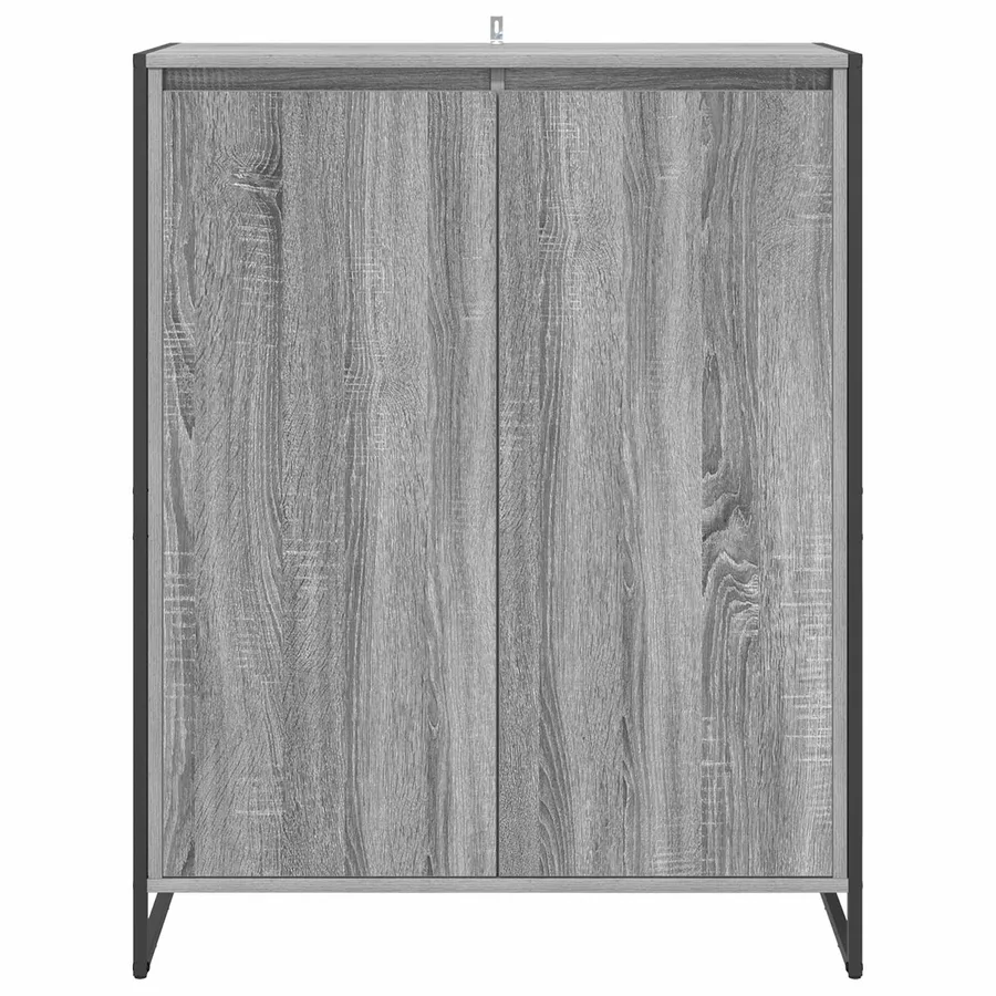 Cabinet à chaussures avec stockage Gris Sonoma 79 x 36 x 100 cm - 6