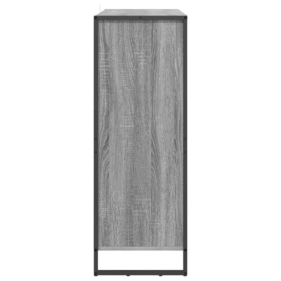 Cabinet à chaussures avec stockage Gris Sonoma 79 x 36 x 100 cm - 7