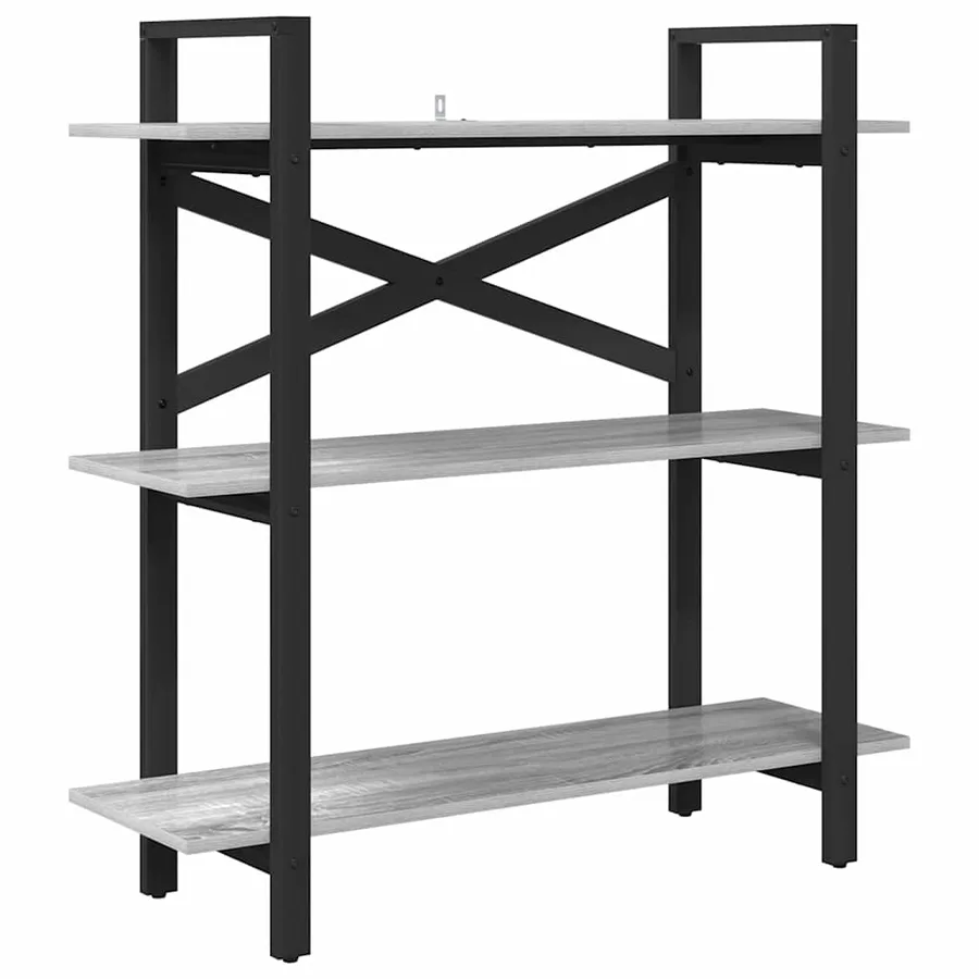 Étagère Gris Sonoma 100 x 33,5 x 102 cm Bois d'ingénierie - 2