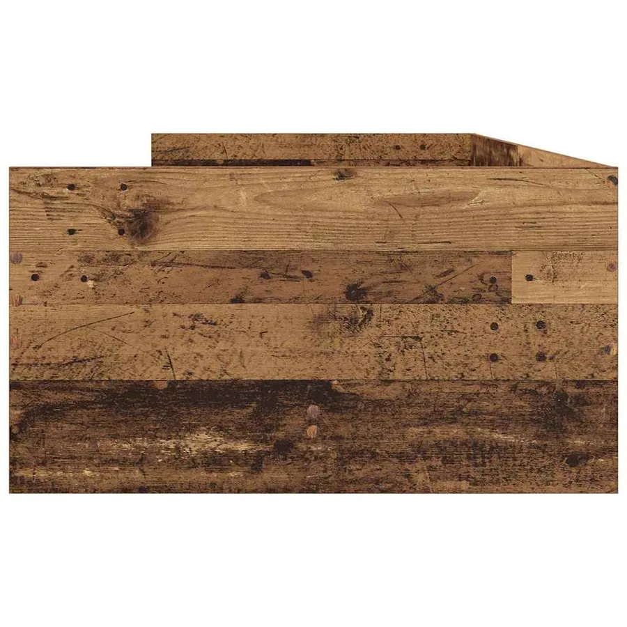 Cadre de lit avec tiroir Bois Ancien 90 x 200 cm Pin massif - 7