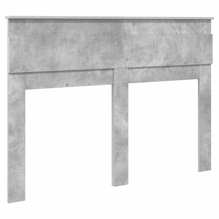 Tête de lit Gris béton Bois d'ingénierie - 6