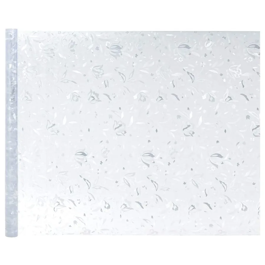 Films pour fenêtre 2 pcs dépoli motif de fleur PVC - 4