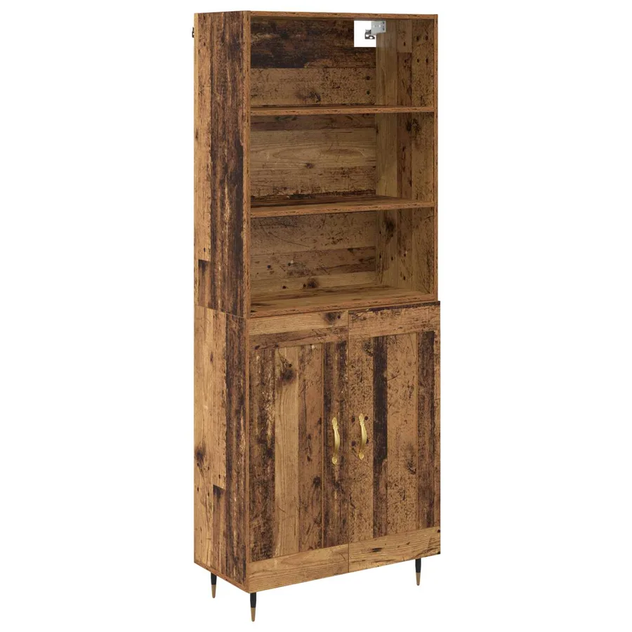 Haut Armoire Bois Ancien 69,5 x 34 x 180 cm Bois d'ingénierie - 2