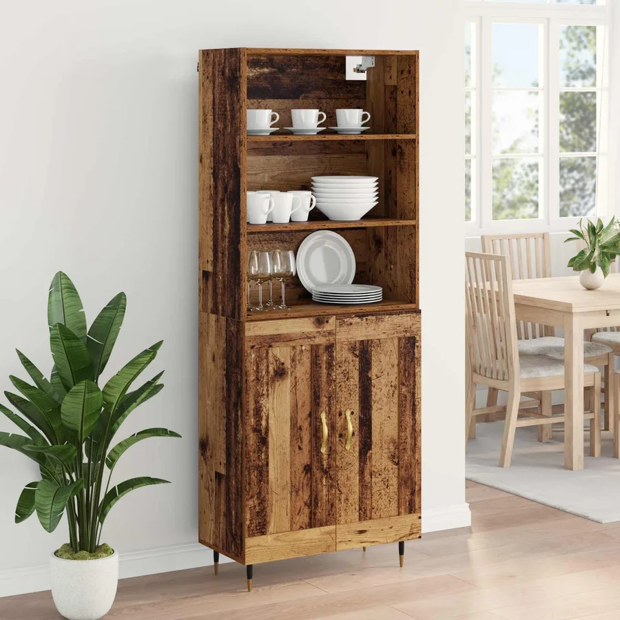 Haut Armoire Bois Ancien 69,5 x 34 x 180 cm Bois d'ingénierie - 4