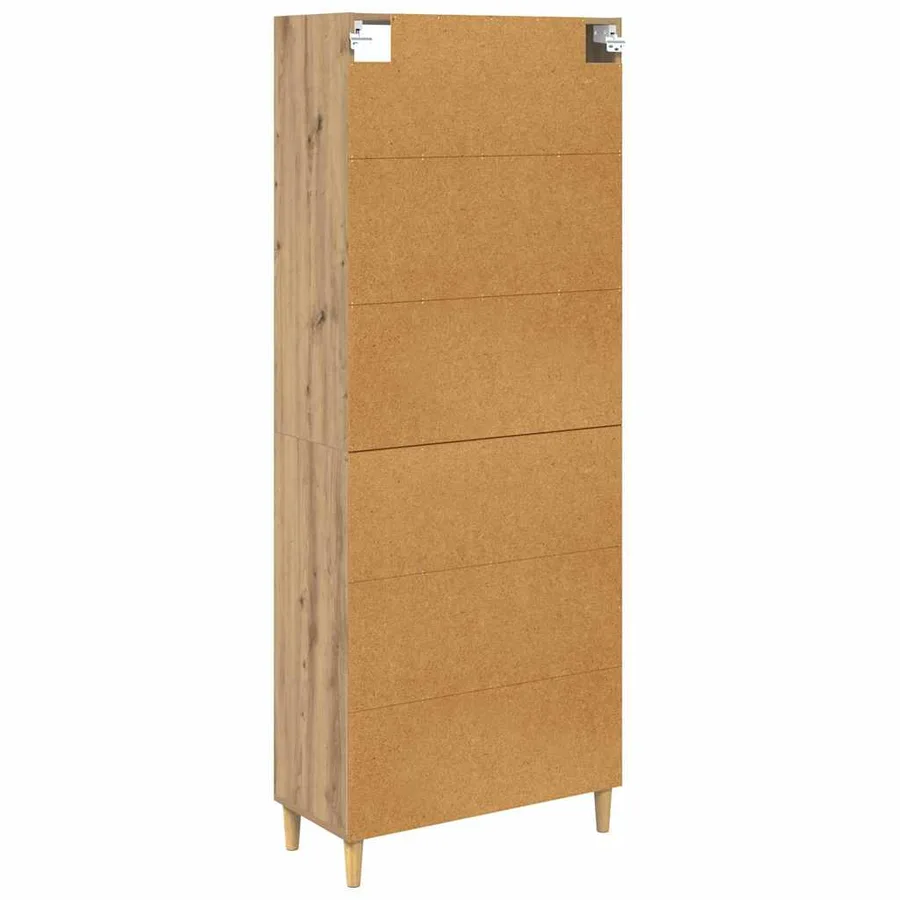 Haut Armoire Chêne artisanal 69,5 x 32,5 x 180 cm - 9
