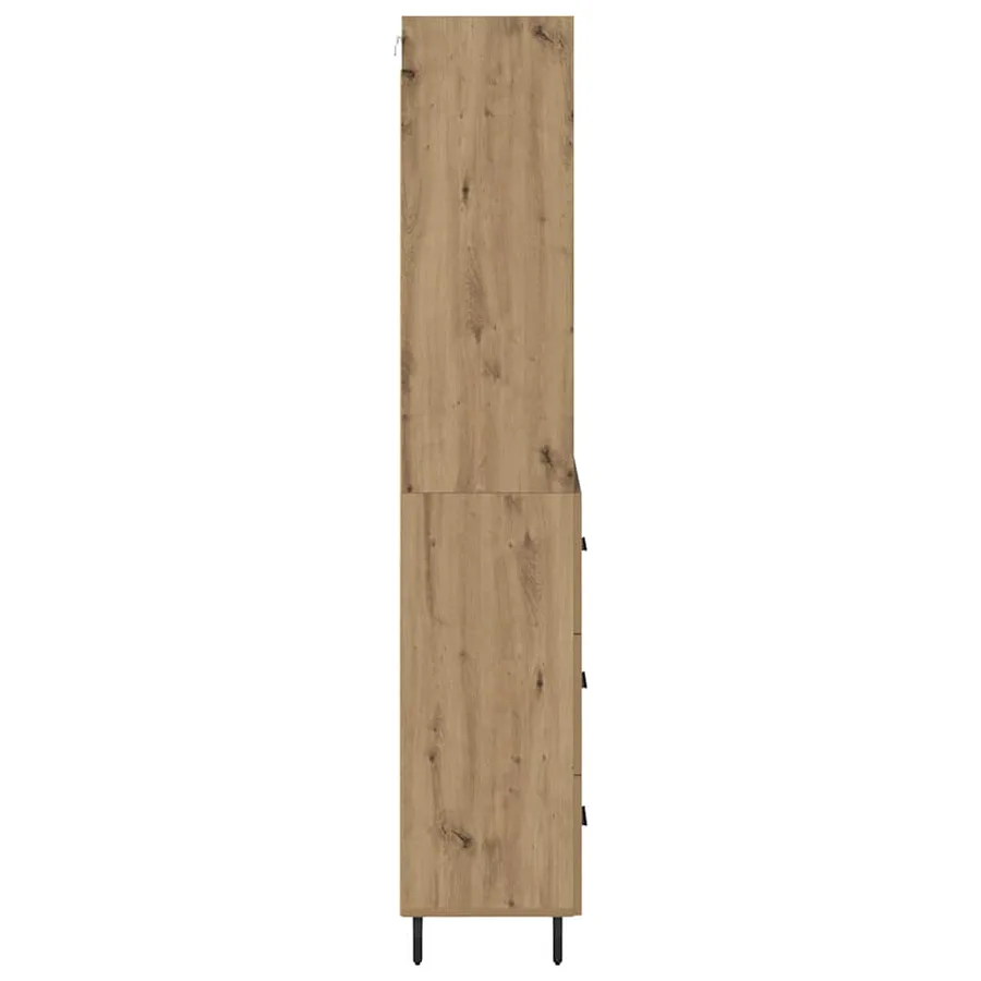Haut Armoire 2 pcs Chêne artisanal 69,5 x 32,5 x 180 cm - 9