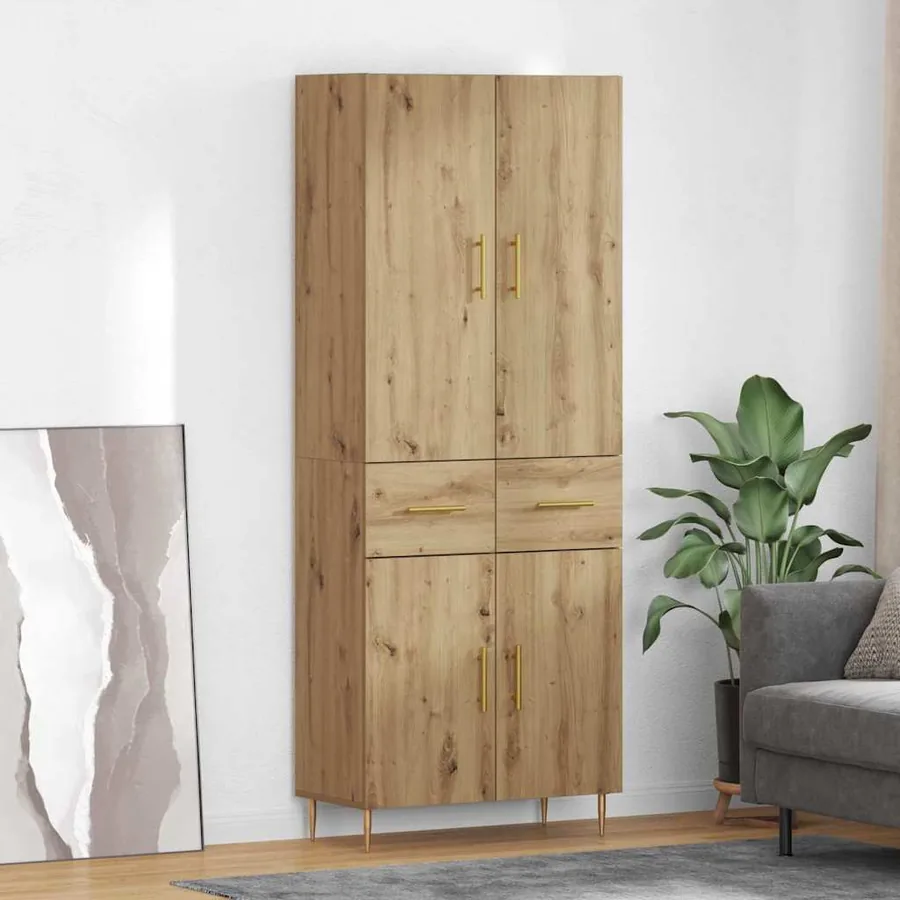 Haut Armoire Chêne artisanal 69,5 x 34 x 180 cm