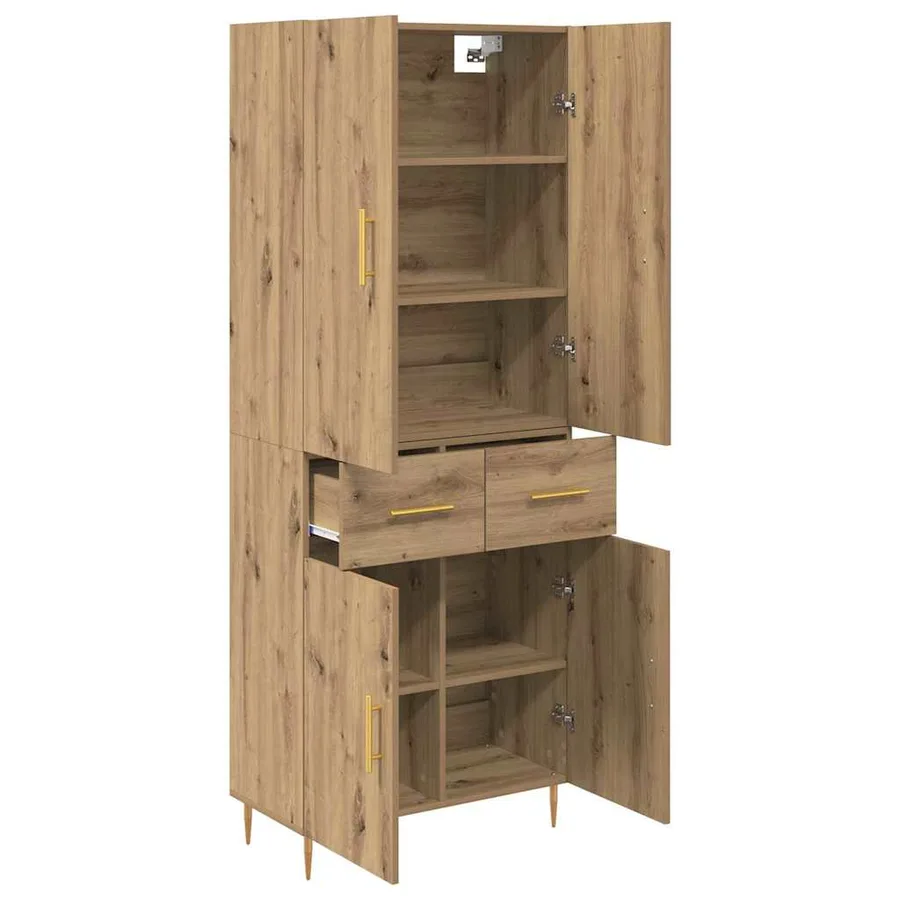 Haut Armoire Chêne artisanal 69,5 x 34 x 180 cm - 5
