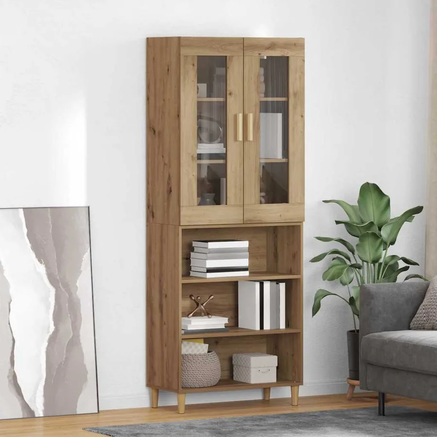 Haut Armoire Chêne artisanal 69,5 x 34 x 180 cm