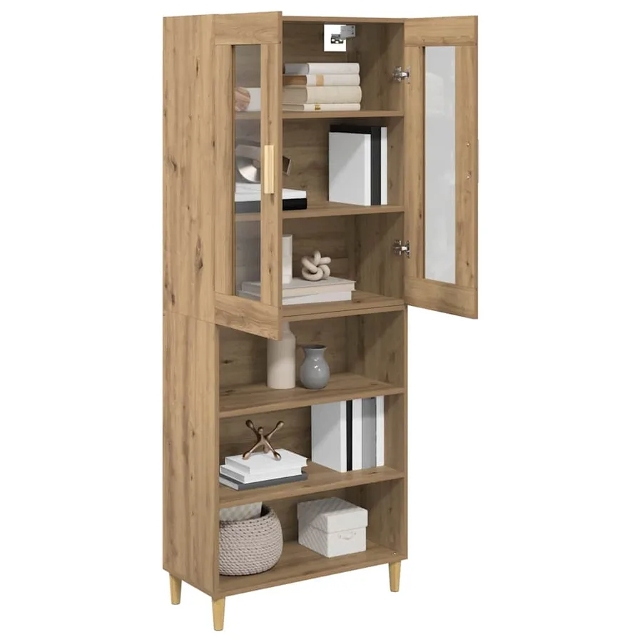 Haut Armoire Chêne artisanal 69,5 x 34 x 180 cm - 3