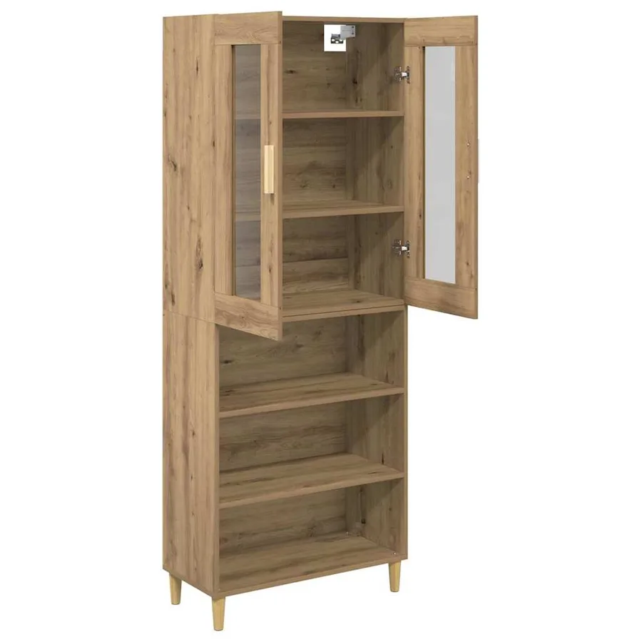 Haut Armoire Chêne artisanal 69,5 x 34 x 180 cm - 5