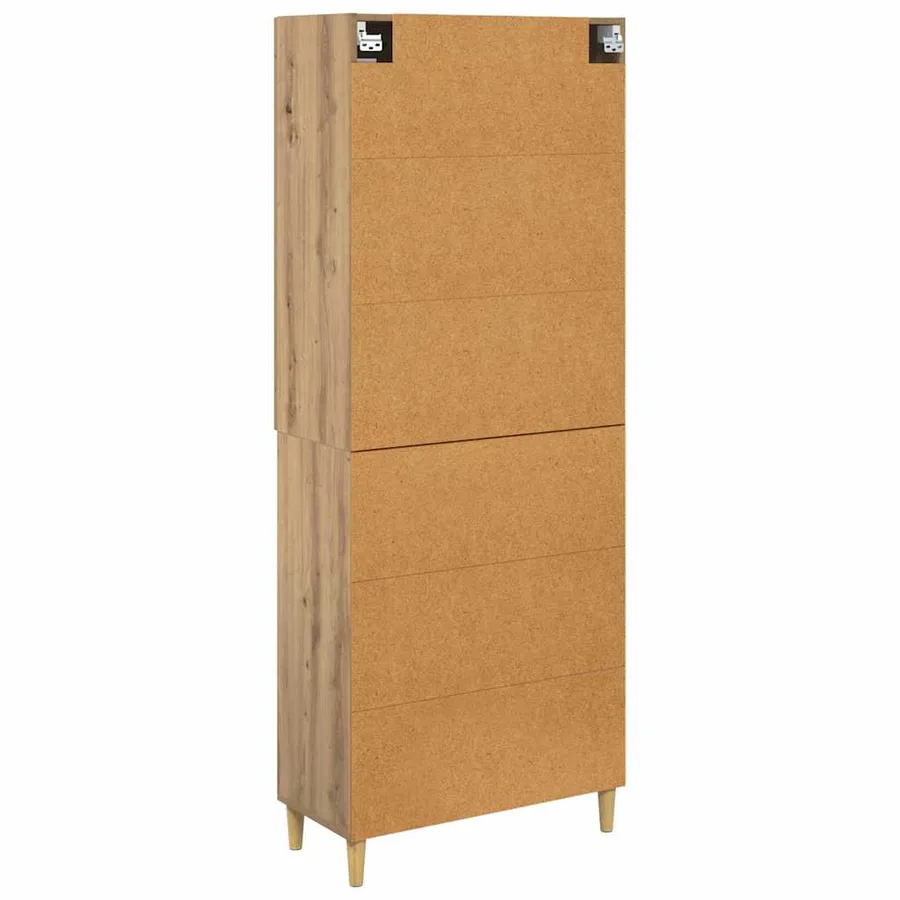 Haut Armoire Chêne artisanal 69,5 x 34 x 180 cm - 8