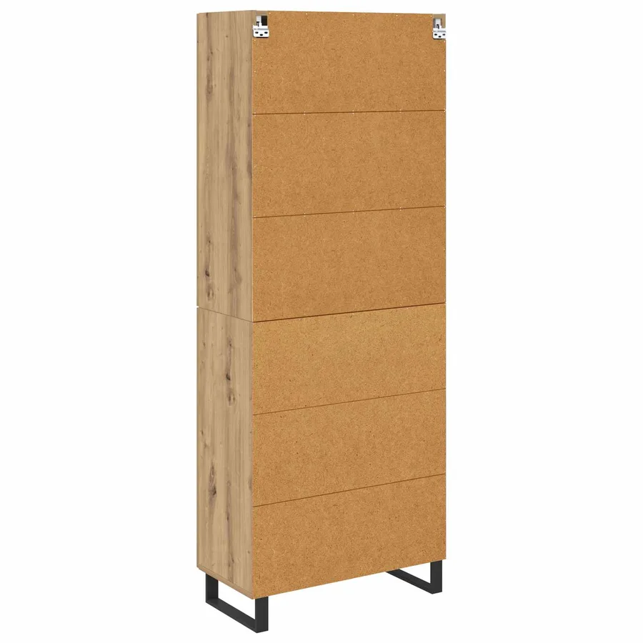 Haut Armoire 2 pcs Chêne artisanal 69,5 x 34 x 180 cm - 10