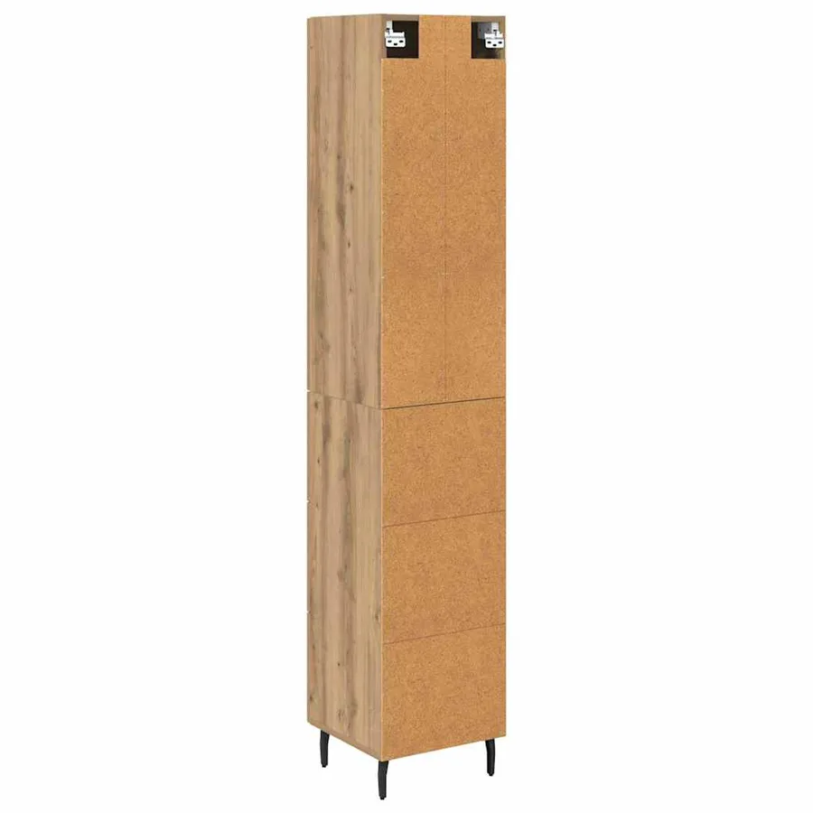 Haut Armoire Chêne artisanal 34,5 x 34 x 180 cm - 10