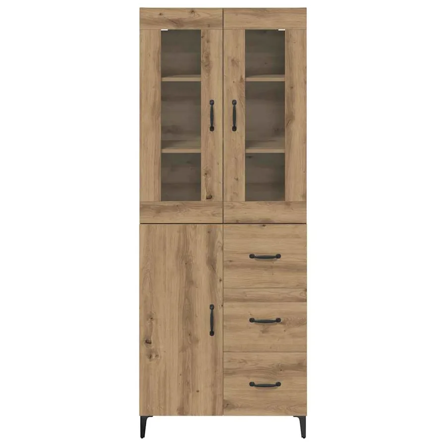 Haut Armoire Chêne artisanal 69,5 x 34 x 180 cm - 6