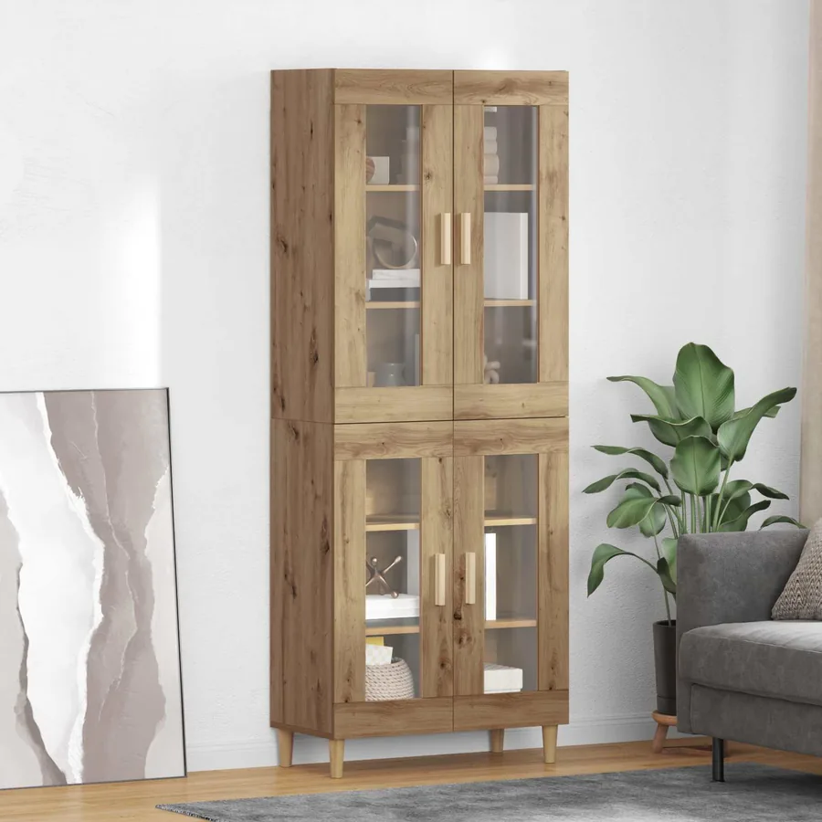 Haut Armoire Chêne artisanal 69,5 x 34 x 180 cm