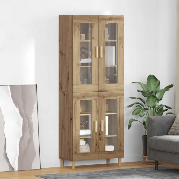 Haut Armoire Chêne artisanal 69,5 x 34 x 180 cm