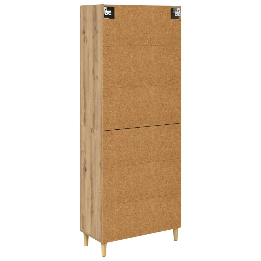 Haut Armoire Chêne artisanal 69,5 x 34 x 180 cm - 10
