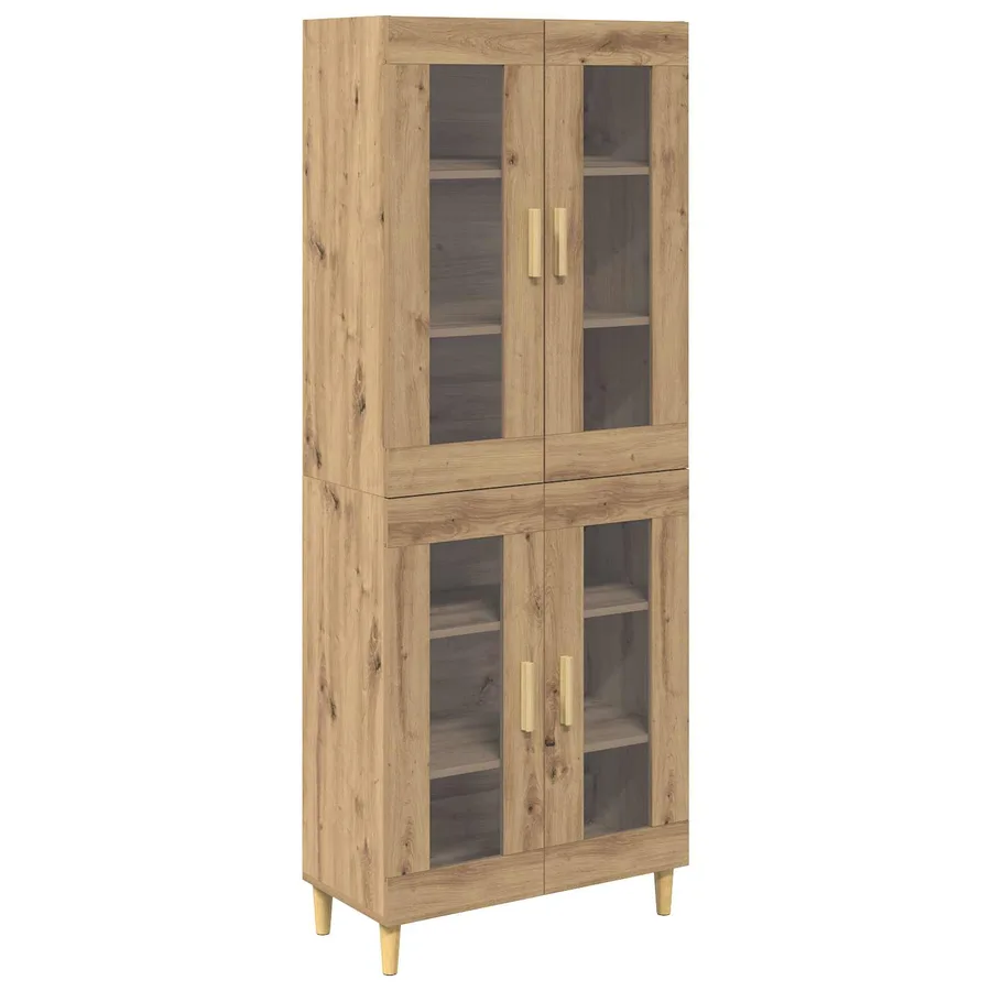 Haut Armoire Chêne artisanal 69,5 x 34 x 180 cm - 2