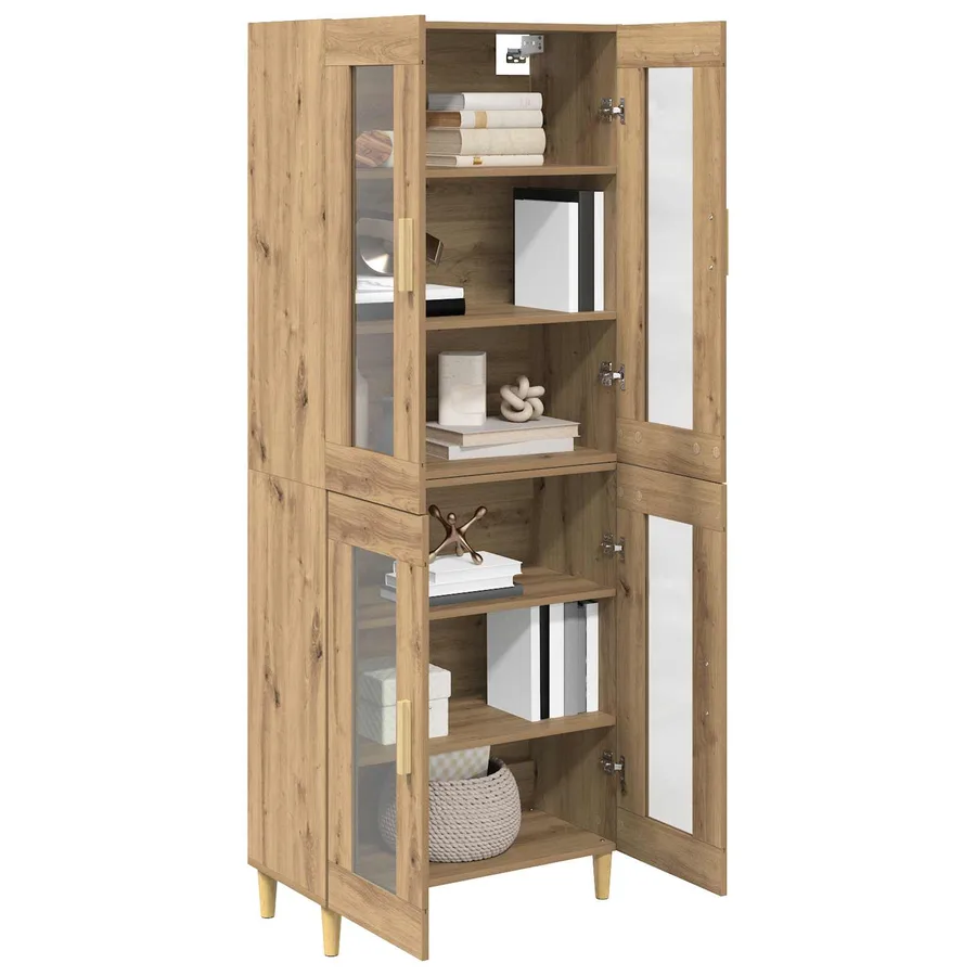 Haut Armoire Chêne artisanal 69,5 x 34 x 180 cm - 3