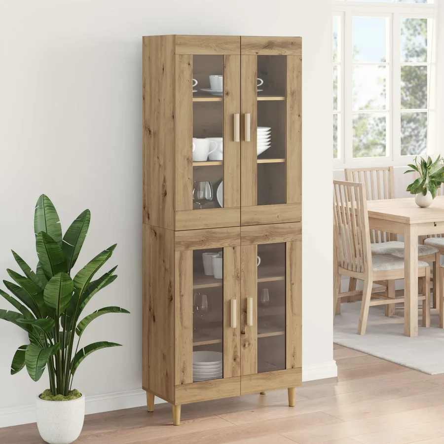 Haut Armoire Chêne artisanal 69,5 x 34 x 180 cm - 4