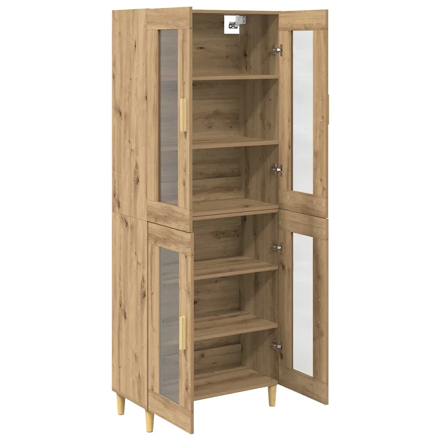 Haut Armoire Chêne artisanal 69,5 x 34 x 180 cm - 5