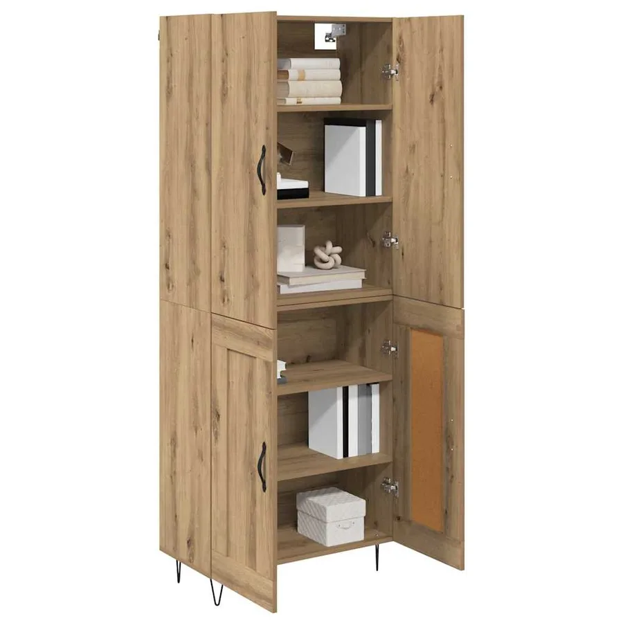 Haut Armoire 2 pcs Chêne artisanal 69,5 x 34 x 180 cm - 3