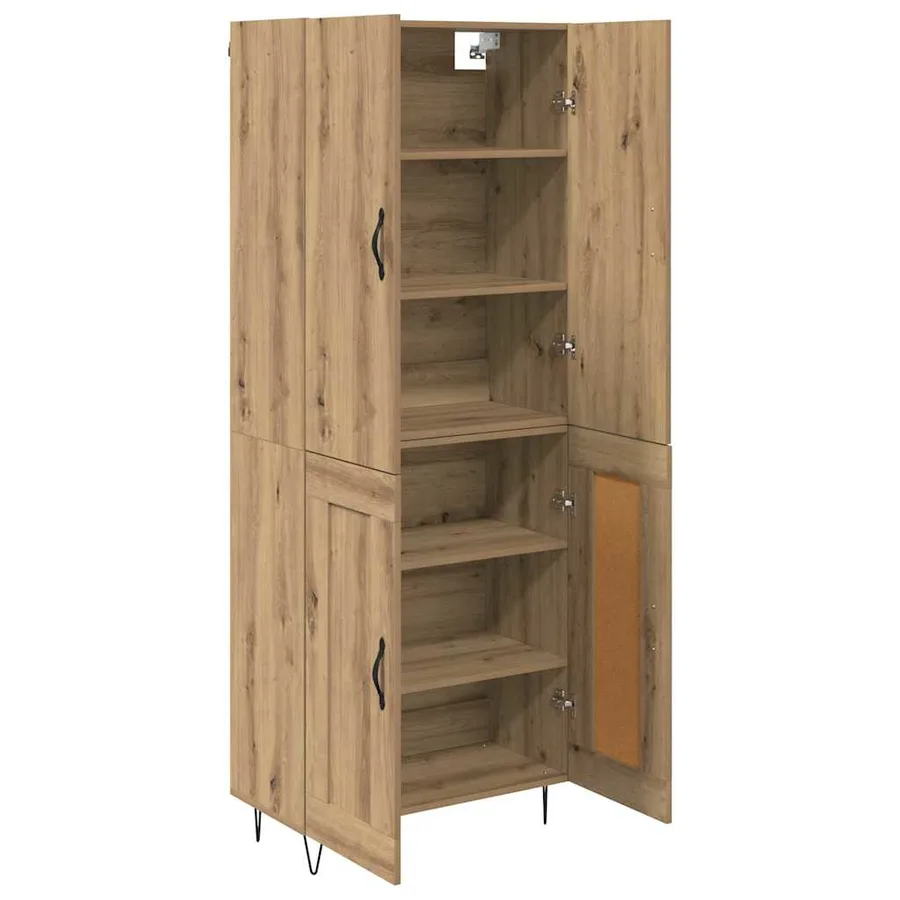 Haut Armoire 2 pcs Chêne artisanal 69,5 x 34 x 180 cm - 5