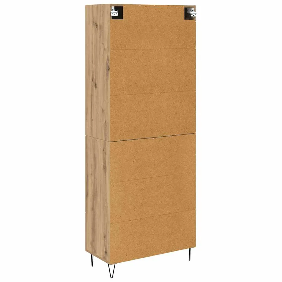 Haut Armoire 2 pcs Chêne artisanal 69,5 x 34 x 180 cm - 8