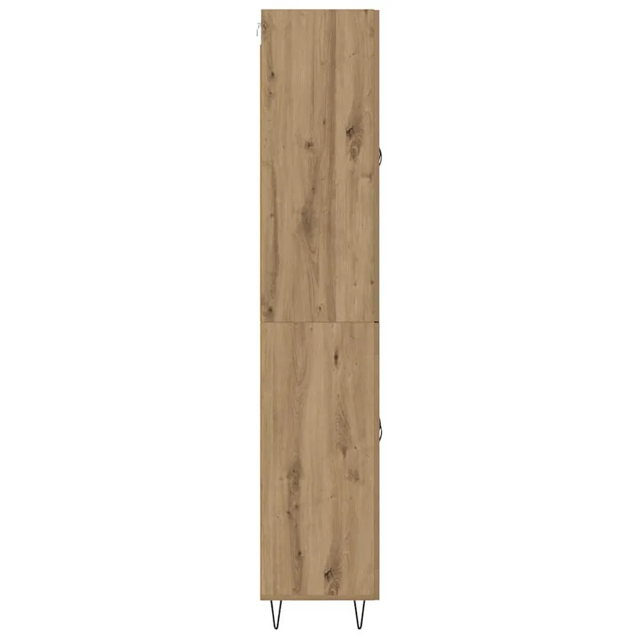 Haut Armoire 2 pcs Chêne artisanal 69,5 x 34 x 180 cm - 9