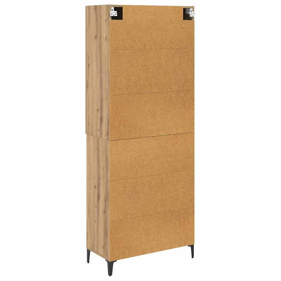 Haut Armoire Chêne artisanal 69,5 x 34 x 180 cm - 10