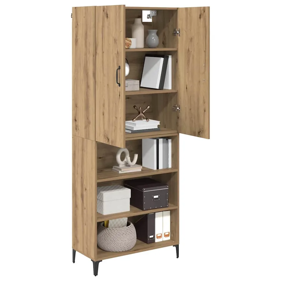 Haut Armoire Chêne artisanal 69,5 x 34 x 180 cm - 3