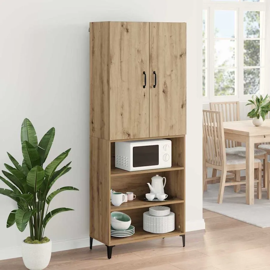 Haut Armoire Chêne artisanal 69,5 x 34 x 180 cm - 4