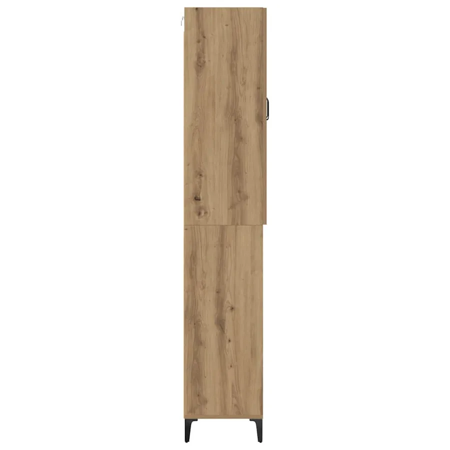 Haut Armoire Chêne artisanal 69,5 x 34 x 180 cm - 9
